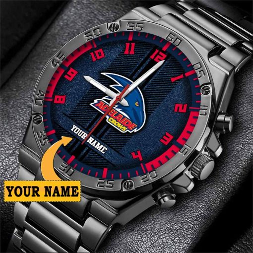 AFL Adelaide Crows Custom Name Special Edition SteelStorm Watch