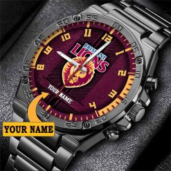 AFL Brisbane Lions Custom Name Special Edition SteelStorm Watch