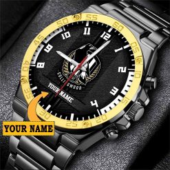 AFL Collingwood Magpies Custom Name Special Edition SteelStorm Watch