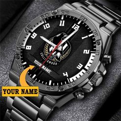 AFL Collingwood Magpies Custom Name Special Edition SteelStorm Watch