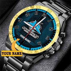 NRL Cronulla-Sutherland Sharks Custom Name Special Edition SteelStorm Watch