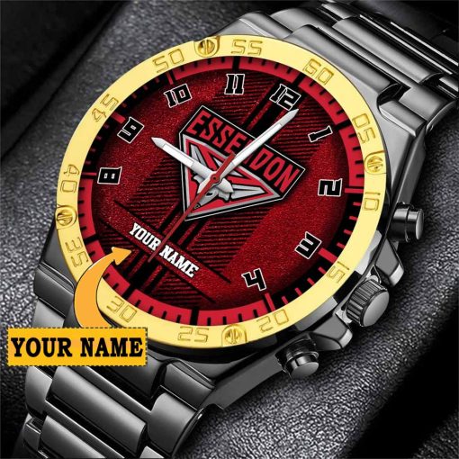 AFL Essendon Bombers Custom Name Special Edition SteelStorm Watch