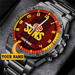 AFL Gold Coast Suns Custom Name Special Edition SteelStorm Watch