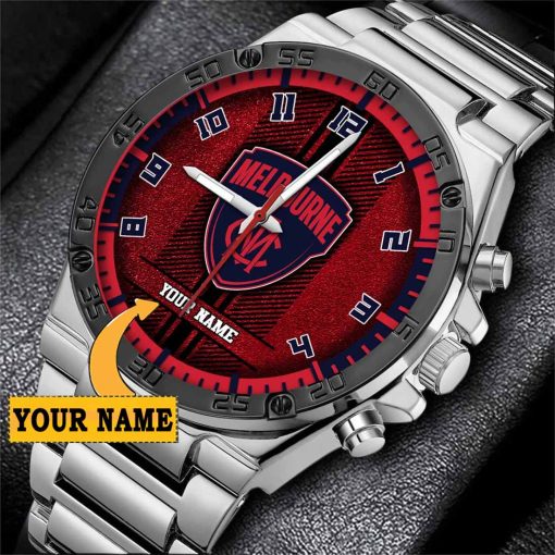 AFL Melbourne Demons Custom Name Special Edition SteelStorm Watch