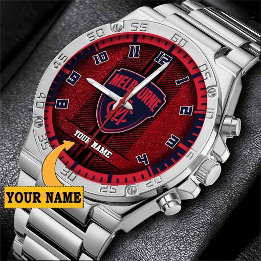 AFL Melbourne Demons Custom Name Special Edition SteelStorm Watch