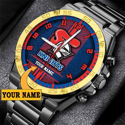NRL Newcastle Knights Custom Name Special Edition SteelStorm Watch