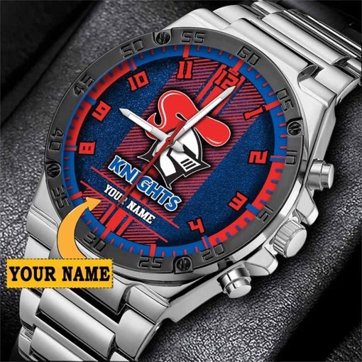 NRL Newcastle Knights Custom Name Special Edition SteelStorm Watch