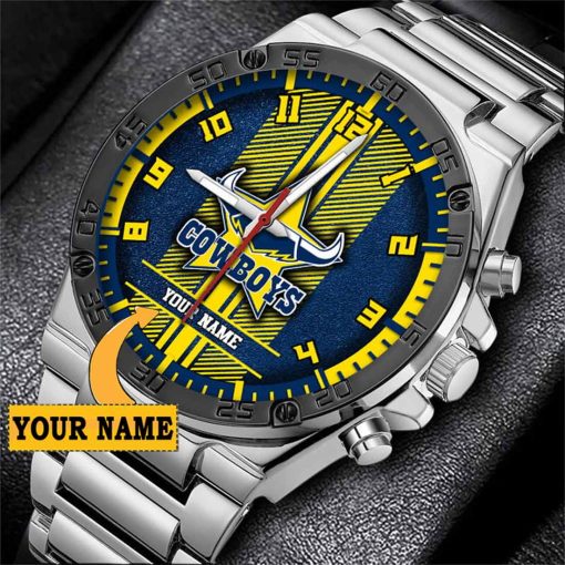 NRL North Queensland Cowboys Custom Name Special Edition SteelStorm Watch