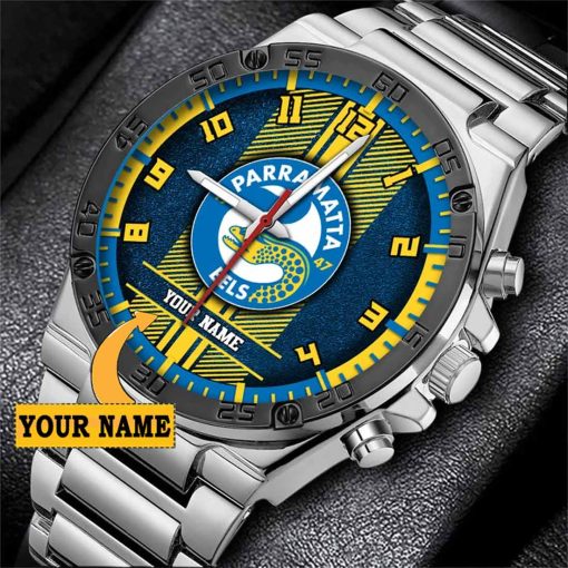 NRL Parramatta Eels Custom Name Special Edition SteelStorm Watch
