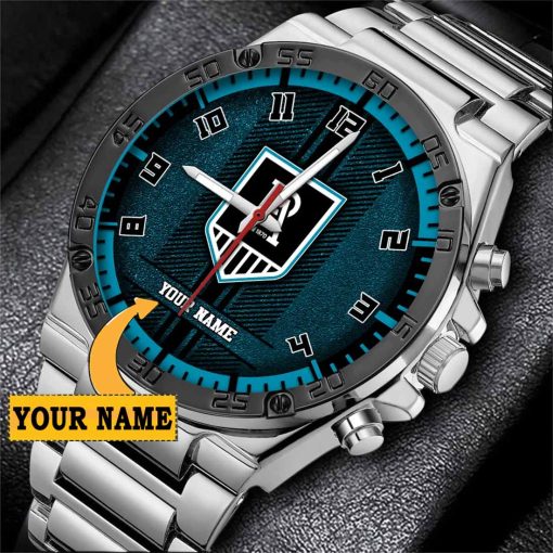 AFL Port Adelaide Custom Name Special Edition SteelStorm Watch