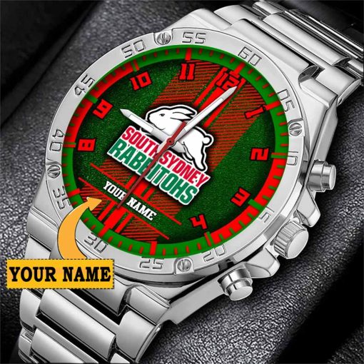 NRL South Sydney Rabbitohs Custom Name Special Edition SteelStorm Watch