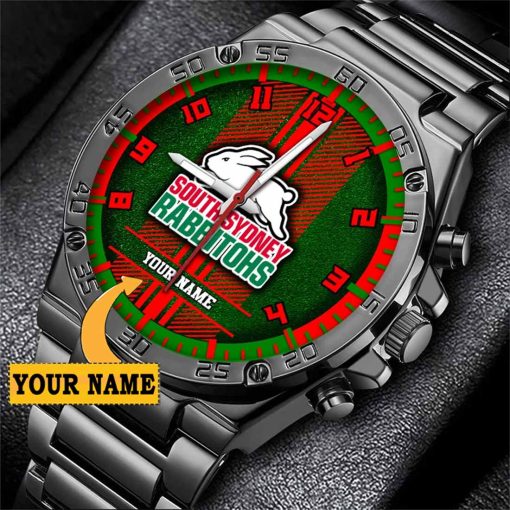 NRL South Sydney Rabbitohs Custom Name Special Edition SteelStorm Watch