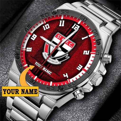 AFL St Kilda Saints Custom Name Special Edition SteelStorm Watch