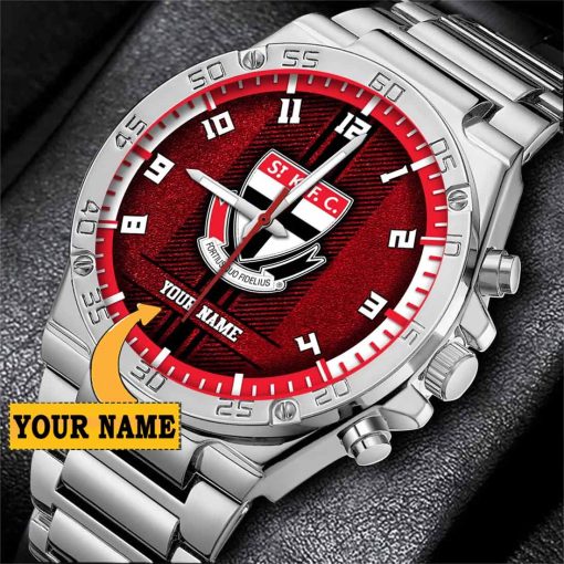 AFL St Kilda Saints Custom Name Special Edition SteelStorm Watch
