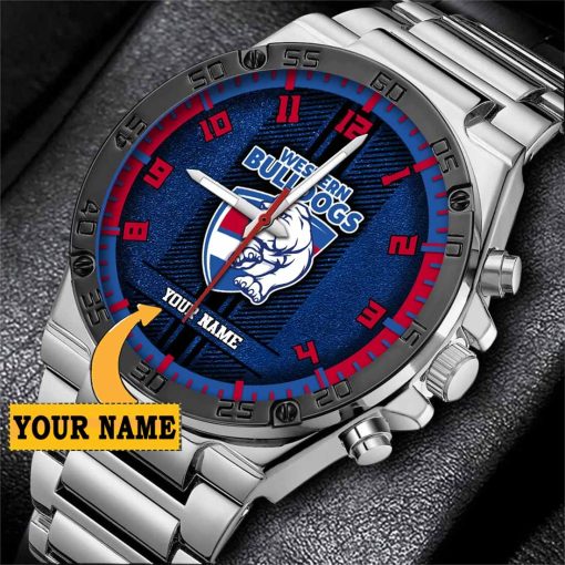 AFL Western Bulldogs Custom Name Special Edition SteelStorm Watch
