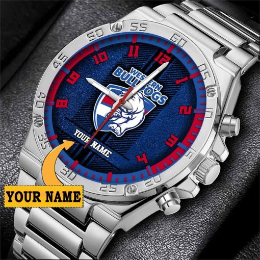 AFL Western Bulldogs Custom Name Special Edition SteelStorm Watch