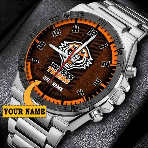 NRL Wests Tigers Custom Name Special Edition SteelStorm Watch