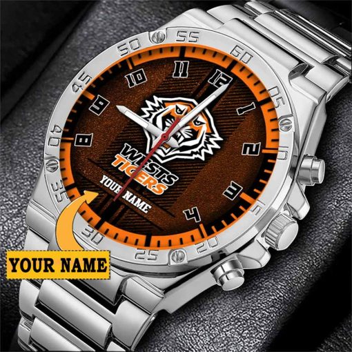 NRL Wests Tigers Custom Name Special Edition SteelStorm Watch