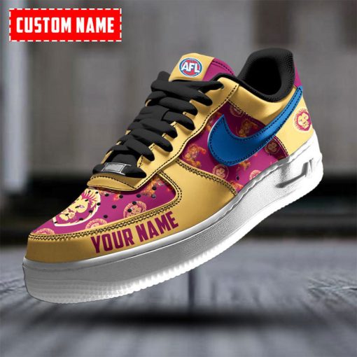 AFL Brisbane Lions Custom Name Special Edition Air Force 1 Sneakers