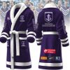 AFL Fremantle Dockers Custom Name New Version Fleece Bathrobe