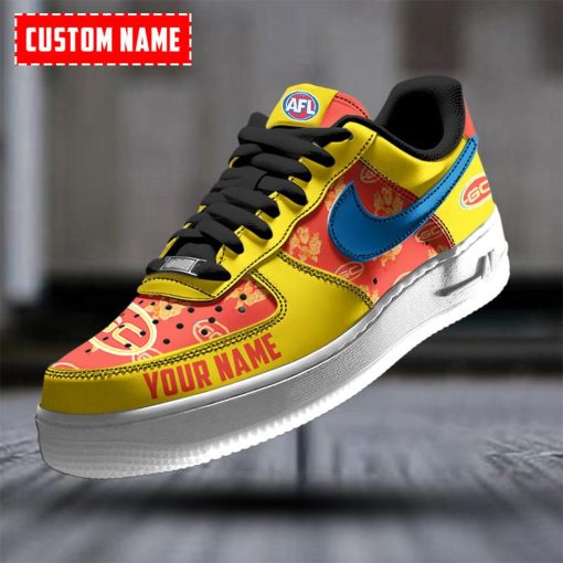 AFL Gold Coast Suns Custom Name Special Edition Air Force 1 Sneakers