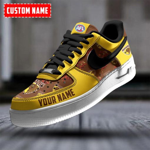 AFL Hawthorn Hawks Custom Name Special Edition Air Force 1 Sneakers