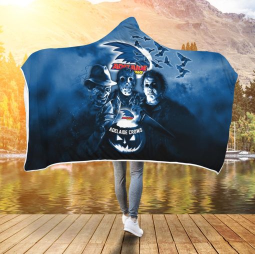 AFL Adelaide Crows Halloween Style Hooded Blanket