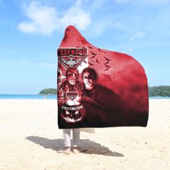 AFL Essendon Bombers Halloween Style Hooded Blanket