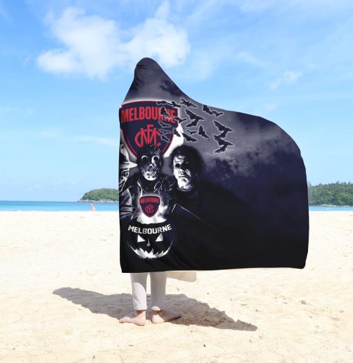 AFL Melbourne Demons Halloween Style Hooded Blanket
