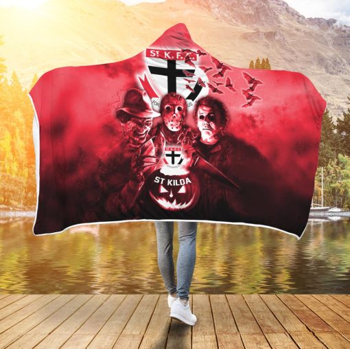 AFL St Kilda Saints Halloween Style Hooded Blanket