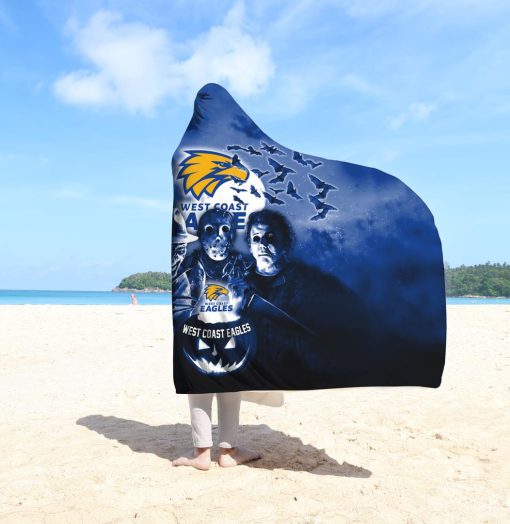AFL West Coast Eagles Halloween Style Hooded Blanket