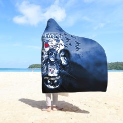 AFL Western Bulldogs Halloween Style Hooded Blanket