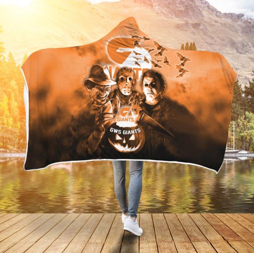 AFL Greater Western Sydney Giants Halloween Style Hooded Blanket