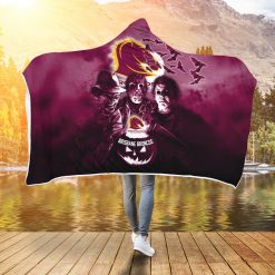 NRL Brisbane Broncos Halloween Style Hooded Blanket