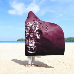 NRL Manly Warringah Sea Eagles Halloween Style Hooded Blanket
