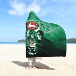 NRL South Sydney Rabbitohs Halloween Style Hooded Blanket