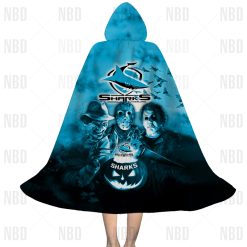 NRL Cronulla-Sutherland Sharks Halloween Cloak