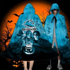 NRL Cronulla-Sutherland Sharks Halloween Cloak