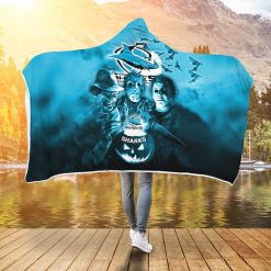 NRL Cronulla-Sutherland Sharks Halloween Style Hooded Blanket
