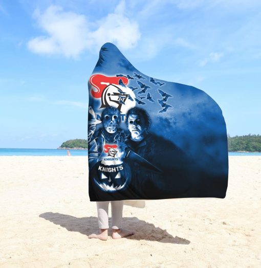 NRL Newcastle Knights Halloween Style Hooded Blanket