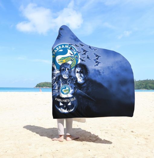 NRL Parramatta Eels Halloween Style Hooded Blanket