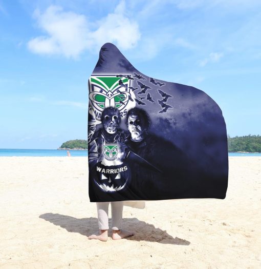 NRL New Zealand Warriors Halloween Style Hooded Blanket