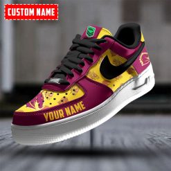 NRL Brisbane Broncos Custom Name Special Edition Air Force 1 Sneakers