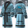 NRL Cronulla-Sutherland Sharks Custom Name New Version Fleece Bathrobe