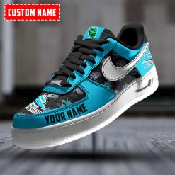 NRL Cronulla-Sutherland Sharks Custom Name Special Edition Air Force 1 Sneakers