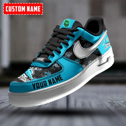 NRL Cronulla-Sutherland Sharks Custom Name Special Edition Air Force 1 Sneakers