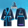 NRL Gold Coast Titans Custom Name New Edition Fleece Bathrobe