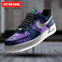 NRL Melbourne Storm Custom Name Special Edition Air Force 1 Sneakers