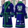 NRL New Zealand Warriors Custom Name New Version Fleece Bathrobe