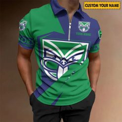 NRL New Zealand Warriors Custom Name Special Edition Zipper Polo Shirt